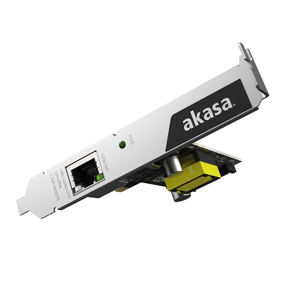 2.5 Gigabit PCIe Network Card with PoE